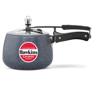 Hawkins Ceramic Nonstick Pressure Cooker [Induction + Gas]