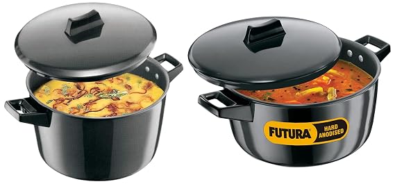 Hawkins Futura Hard Anodised Cook N Serve Bowl, Casserole
